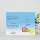 Hawaiianischer Hibiskus Blume Tropisches Hochzeits (Stehend Vorderseite)