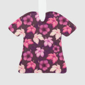 Hawaiianischer Hibiskus Frenzy Ornament (Rückseite)