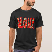 Hawaiianischer Hibiskus Luau Tropische Blume T-Shirt (Vorderseite)