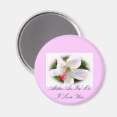 Hawaiianischer Hibiskus Magnet (Vorderseite/Rückseite)