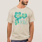 Hawaiianischer Hibiskus Māhū LGBT Third Gender T-Shirt (Vorderseite)