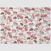 Hawaiianischer Hibiskus Mele Kalikimaka Tissue Pap Seidenpapier (Vorderseite)
