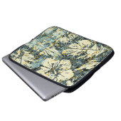 Hawaiianischer Hibiskus mit Stamm-Backgro Laptopschutzhülle (Vorne Knopf)