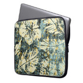 Hawaiianischer Hibiskus mit Stamm-Backgro Laptopschutzhülle (Vorderseite Links)