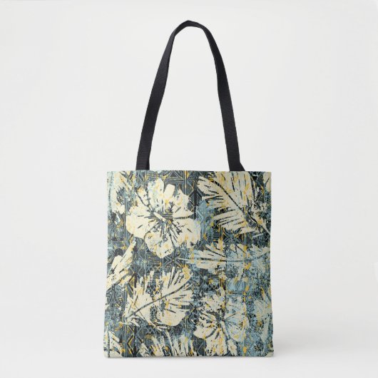 Hawaiianischer Hibiskus mit Stamm-Backgro Tasche (Vorderseite)