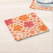 Hawaiianischer Hibiskus Rechteckiger Pappuntersetzer (angewinkelt)