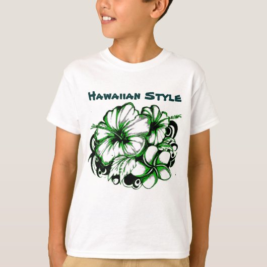 Hawaiianischer Hibiskus T-Shirt (Vorderseite)