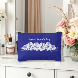 Hawaiianischer Hibiskus Tropische Blume Blau Zubehörtasche