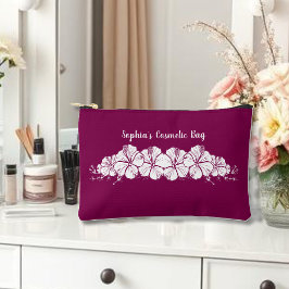 Hawaiianischer Hibiskus Tropische Blume Farbe Zubehörtasche