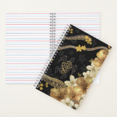 Hawaiianischer Hibiskus und Tapa Fusion Notebook Notizblock (Innen)