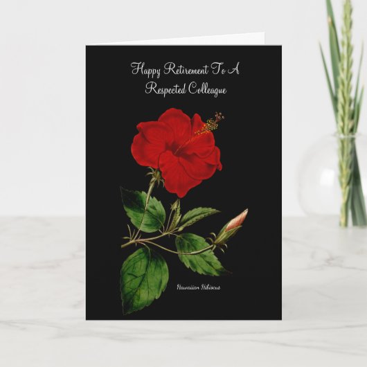 Hawaiianischer Hibiskus von Pierre Joseph Redoute Karte (Vorderseite)