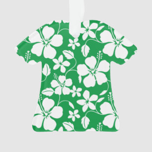 HAWAIIANISCHER HULA (HIBISKUS) GRÜN ORNAMENT