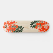 Hawaiianischer Inspirierter Hibiskus D Brand Skateboard (Horizontal)