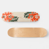 Hawaiianischer Inspirierter Hibiskus D Brand Skateboard (Horizontal)