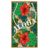 Hawaiianischer Jungle Foliage Hibiskus ALOHA Kleine Geschenktüte (Rückseite)