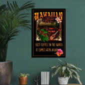 Hawaiianischer Kaffee Poster