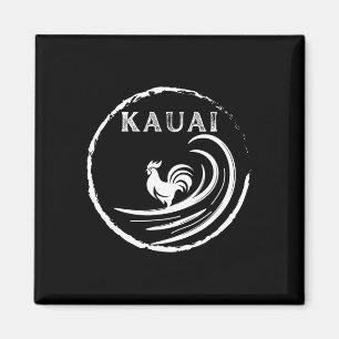 Hawaiianischer Kauai-Hahn, Huhn, Schildkröte und K Magnet