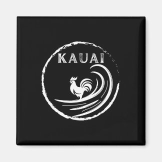 Hawaiianischer Kauai-Hahn, Huhn, Schildkröte und K Magnet