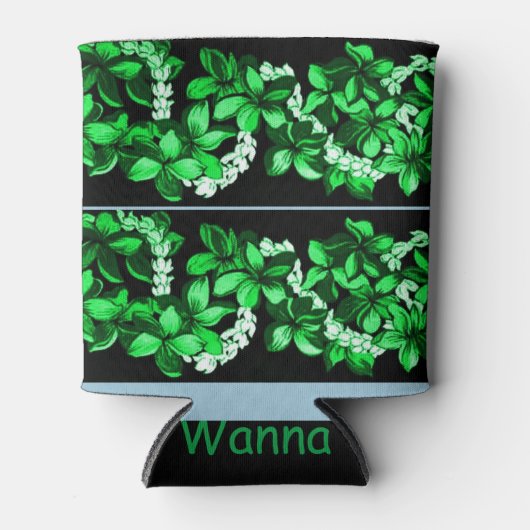 Hawaiianischer Lei Dosenkühler (Vorderseite)