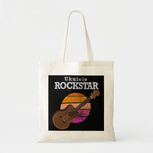 Hawaiianischer lustiger Ukulele-Rockstar Retro-Son Tragetasche