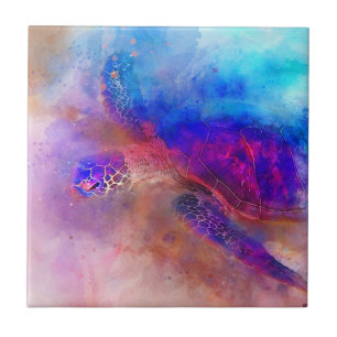 Hawaiianischer Meerschildkröte Fliese