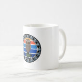 Hawaiianischer Owl Pueo-Cartoon Kaffeetasse (VorderseiteRechts)