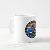 Hawaiianischer Owl Pueo-Cartoon Kaffeetasse (Vorderseite Links)