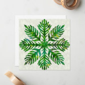 Hawaiianischer Quiltefarn Mitteilungskarte (Vorderseite/Rückseite Beispiel)