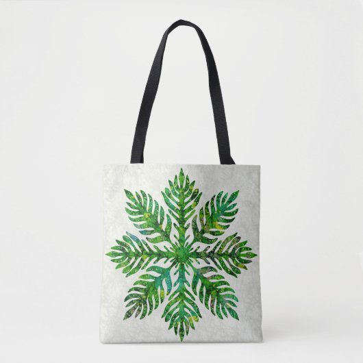 Hawaiianischer Quiltefarn Tasche (Vorderseite)