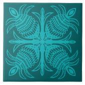 Hawaiianischer Quiltstil dekorativer Keramik Fliese (Vorderseite)
