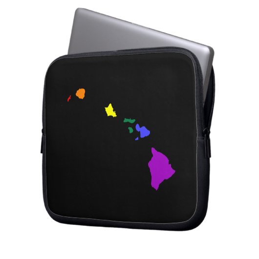 Hawaiianischer Regenbogen Laptopschutzhülle (Vorderseite Links)