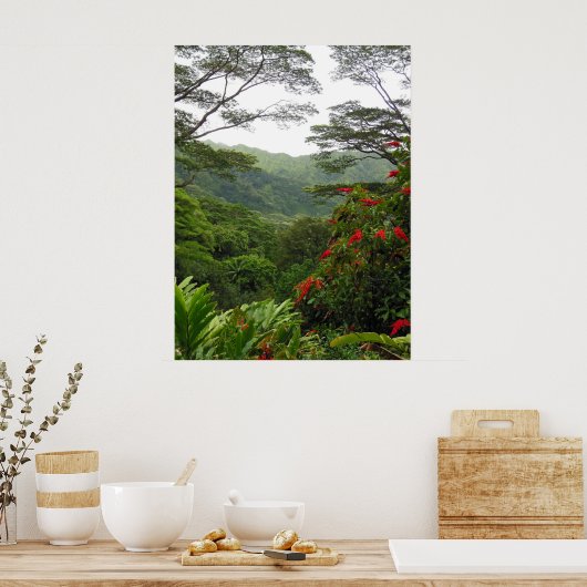 Hawaiianischer Regenwald Poster (Küche)