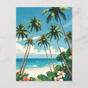 Hawaiianischer Reisestil Aloha aus Hawaii im Vinta Postkarte