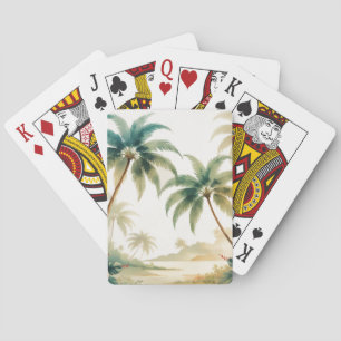 Hawaiianischer Reisestil Honolulu im Vintage-Look Spielkarten