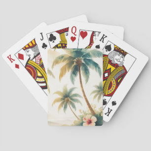 Hawaiianischer Reisestil Honolulu im Vintage-Look Spielkarten