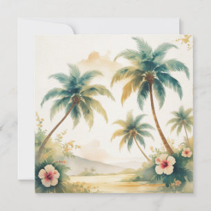 Hawaiianischer Reisestil Honolulu im Vintage-Stil Feiertagskarte