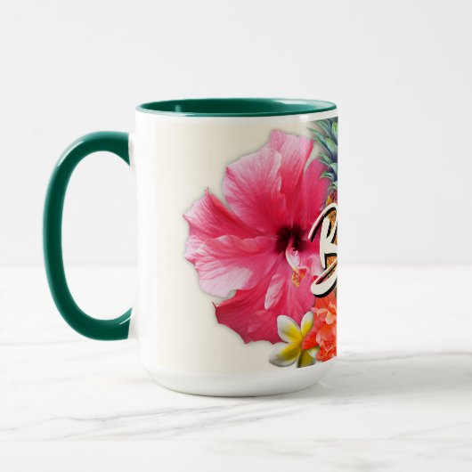 Hawaiianischer Sammeltext Tasse (Links)