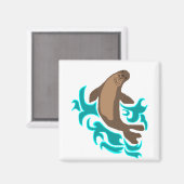 Hawaiianischer Siegel-Magnet Magnet (Vorderseite/Rückseite)