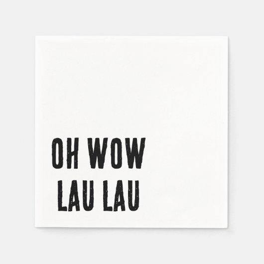 Hawaiianischer Slang-Pidgin Serviette (Vorderseite)