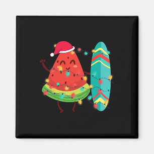 Hawaiianischer Sommer Tropical Surfer Wassermelone Magnet
