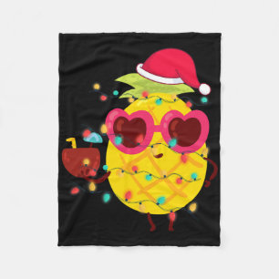 Hawaiianischer Sommer Tropicales Weihnachten Anana Fleecedecke