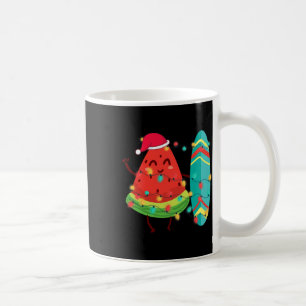 Hawaiianischer Sommer-Tropischer-Surfer-Wassermelo Kaffeetasse