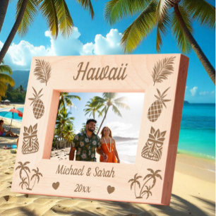 Hawaiianischer Sommerurlaub für Paare Hawaii Geätzte Rahmen