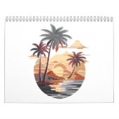 Hawaiianischer Sonnenuntergang mit Palmen Kalender (Titelbild)