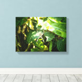 Hawaiianischer Spinnstoffprint Leinwanddruck (Insitu (Holzboden))