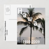 Hawaiianischer Staat Postkarte (Vorne/Hinten)