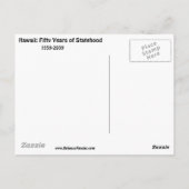 Hawaiianischer Staat Postkarte (Rückseite)