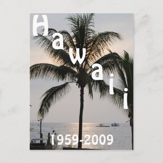 Hawaiianischer Staat Postkarte (Vorderseite)
