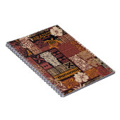 Hawaiianischer Stamm: Vintages Fabric-Patchwork Notizblock (Rechte Seite)