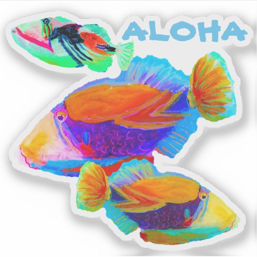 Hawaiianischer Sticker (Vorderseite)